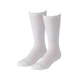 Men's Big & Tall Diabetic Crew-Length Sock 2-Pack by KingSize in White (Size 2XL)
