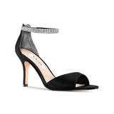 Nina Womens Black Cushioned Ankle Strap Embellished Volanda Almond Toe Stiletto Zip-Up Dress Sandals 11 M - All