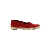 FRYE Flats: Red Solid Shoes - Women's Size 7 1/2 - Almond Toe