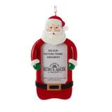Kurt Adler Santa Picture Frame Hanging Figurine Ornament in Red, Size 4.5 H x 2.0 W in | Wayfair A2150