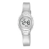 Armitron Sport Women s 45/7012SIL Digital Chronograph Silver-Tone Resin Strap Watch