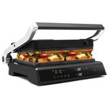 Costway 3-in-1 Electric Panini Press Grill with Non-Stick Coated Plates-Black