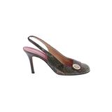 Kate Spade New York Heels: Pumps Stiletto Cocktail Green Solid Shoes - Women's Size 8 - Open Toe