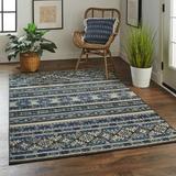 Nolan Rectangle Rug, 5' x 8', Blue