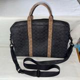 Coach Bags | Coach Signature Cc Briefcase Style Bag | Color: Black/Tan | Size: Os