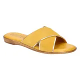 Bella Vita Women's Tab-Italy Slide Sandals, Yellow, 6.5 M