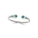 Effy® Blue Topaz Bangle Bracelet In 18K Sterling Silver