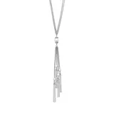 Belk & Co Pearl Tassel Necklace In Sterling Silver, 26 In