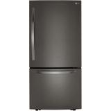 LG 25.5-cu ft Bottom-Freezer Refrigerator with Ice Maker (Fingerprint Resistant Steel) | LRDCS2603D