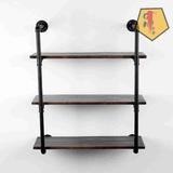 Williston Forge Solid Wood Wall Mounted Bathroom Shelves Solid Wood in Brown, Size 31.5 H in | Wayfair AD636CFAC7FD481A87D27FBDFC09833B