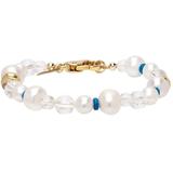 Ssense Exclusive Transparent & Blue Sage Bracelet