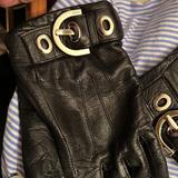 Coach Accessories | Coach Black Leather Gloves Sz Sm Med | Color: Black | Size: 6