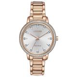 Citizen Eco-drive Silhouette Crystal Women's Watch Fe7043-55a Msrp