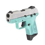 Ruger Security-9 Compact Semi-Auto Pistol - Silver Cerakote/Turquoise