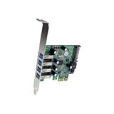 StarTech.com 4-Port PCI Express SuperSpeed USB 3.0 Controller Card with UASP - USB 3.0 Expansion Card with SATA Power (PEXUSB3S4V) - USB adapter - PCIe - USB 3.0 x 4