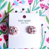 Kate Spade Jewelry | Kate Spade Flying Colors Marquise Stud Earrings In Blush | Color: Pink/White | Size: 710w X 710h