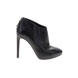 Nine West Ankle Boots: Slip-on Stiletto Cocktail Black Print Shoes - Women's Size 7 - Almond Toe