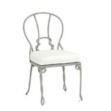 Miles Redd Bermuda Side Chair Replacement Cushion Canvas Spa Sunbrella with White Welt - Ballard Designs