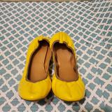 J. Crew Shoes | J. Crew Suzette Patent Leather Yellow Ballet Flats. | Color: Yellow | Size: 6