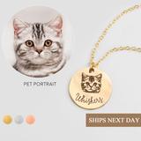 Personalized Gifts For Pet Owner Unique Jewelry Custom Cat Portrait Necklace Mom Mother's Day Gift Memorial -Lcn-Ap
