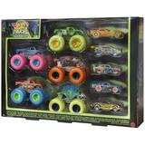 Hot Wheels Monster Trucks Glow in the Dark Collection Diecast Car 10-Pack