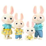 Honey Bee Acres The Mcscampers Rabbit Family 4 Miniature Doll Figures Children Ages 3+