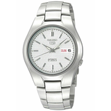 Seiko 5 Automatic White Dial Stainless Steel Bracelet Mens Watch SNK601K1