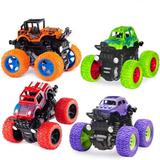 Kupoody 4 Pack Pull Back Trucks Friction Powered alloy Cars for Kids Toddler Toys Inertia Car Toys for 2 3 4 5+ Year Old Boys Girls