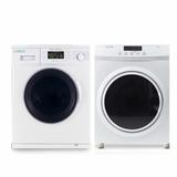 Equator Compact Stackable Washer and Dryer Set, White with EW824N Washer and ED860V Dryer