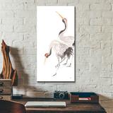 Red Barrel Studio® Scroll Crane IV by Chris Paschke - Unframed Painting Plastic/Acrylic in Black/Red/White | Wayfair