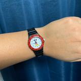 Disney Accessories | Disney Parks Mickey Mouse Red & Black Plastic Watch | Color: Black/Red | Size: Os