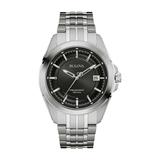 Bulova Men's Precisionist Quartz Date Calendar Black Dial 43mm Watch
