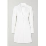 Carolina Herrera - Silk Satin-trimmed Crepe Mini Dress - White - US8