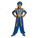 Disguise Genie Classic Aladdin Live Action Boy s Halloween Fancy-Dress Costume for Child M