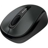 Microsoft 3500 Wireless Mobile Mouse Loch Ness Gray - Radio Frequency Connection - BlueTrack Enabled - Scroll Wheel - Ambidextrous Design - USB Type-A