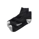 Men's Big & Tall Wigwam® 2-Pack 1/4 Length Diabetic Socks by Wigwam in Black (Size XL)