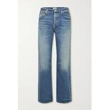 Citizens of Humanity - Neve Distressed Low-rise Organic Straight-leg Jeans - Blue
