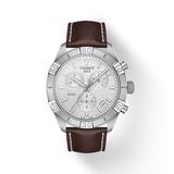 Tissot PR 100 Sport Men's Brown Leather Strap Watch