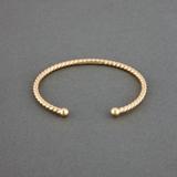 Lucky Brand Delicate Rope Twist Cuff Bracelet - Women's Ladies Accessories Jewelry Bracelets in Gold