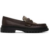 Brown Signature Coin Loafers