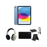 Apple Tablets Blue/White - Blue 10th Gen 256GB Apple iPad & White Headphones Set