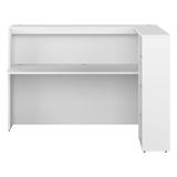 Bush Business Furniture Studio C 72W Corner Bar Cabinet w/ Shelves Wood in White, Size 48.01 H x 47.64 D in | Wayfair SCD572WHK-Z2