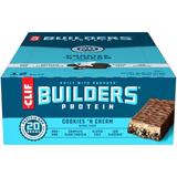 CLIF Builders Protein Bars Gluten Free 20g Protein Cookies N Cream 12 Ct 2.4 oz
