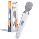 Sharper Image Massager Personal Touch Full-Size Wireless Wand, White