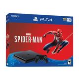 Sony PlayStation 4 Slim 1TB Spiderman Bundle Black CUH-2215B