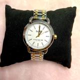 Coach Accessories | Coach Woman's Watch. Used 1x. Lex 32mm. 2 Tone Watch. | Color: Gold/Silver | Size: Os