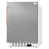 Accucold ADA404REFSSTBC 3.32 cu ft Undercounter Medical Refrigerator w/ Solid Door - Locking, 115v, Freestanding or Built-in, 32" x 19.75" x 22.5", Stainless Steel