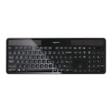 Logitech Wireless Solar Keyboard: Black - Use w/ Windows XP, Vista, 7 | Part #LOG920002912
