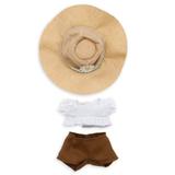 Disney Toys | Disney's Nuimos White Smocked Blouse With Brown Pants And Straw Hat | Color: Brown/White | Size: Osbb
