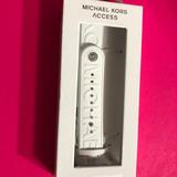 Michael Kors Accessories | Men Women Michael Kors Logo Rubber Band For Apple Watch 424445mm White | Color: White | Size: Os